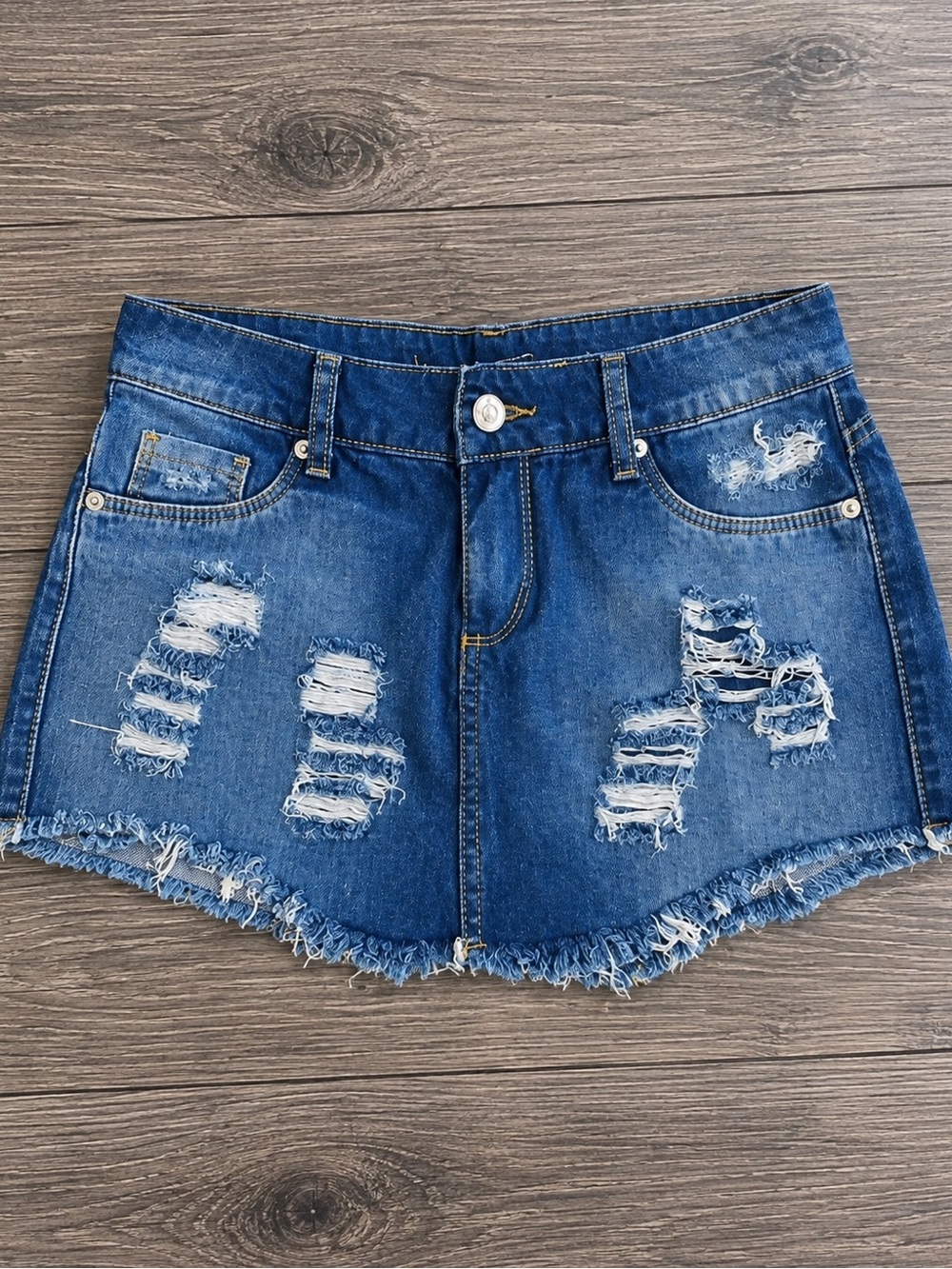 Brazilian | JEANS Skirt Shorts Denim: Sz Small